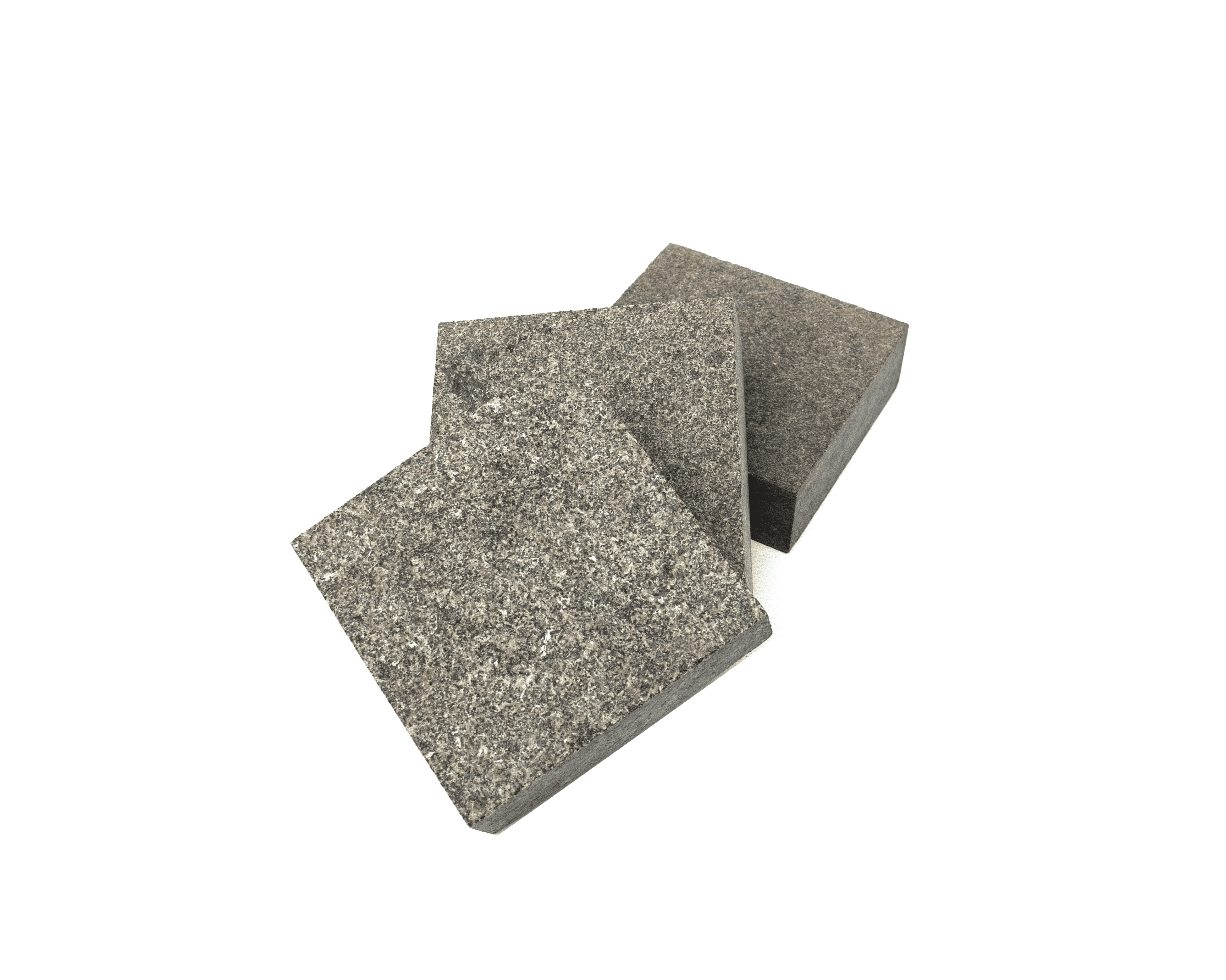 Бруківка гранітна  з  габро 100х100х40 мм пиляна  термооброблена — додаткове фото