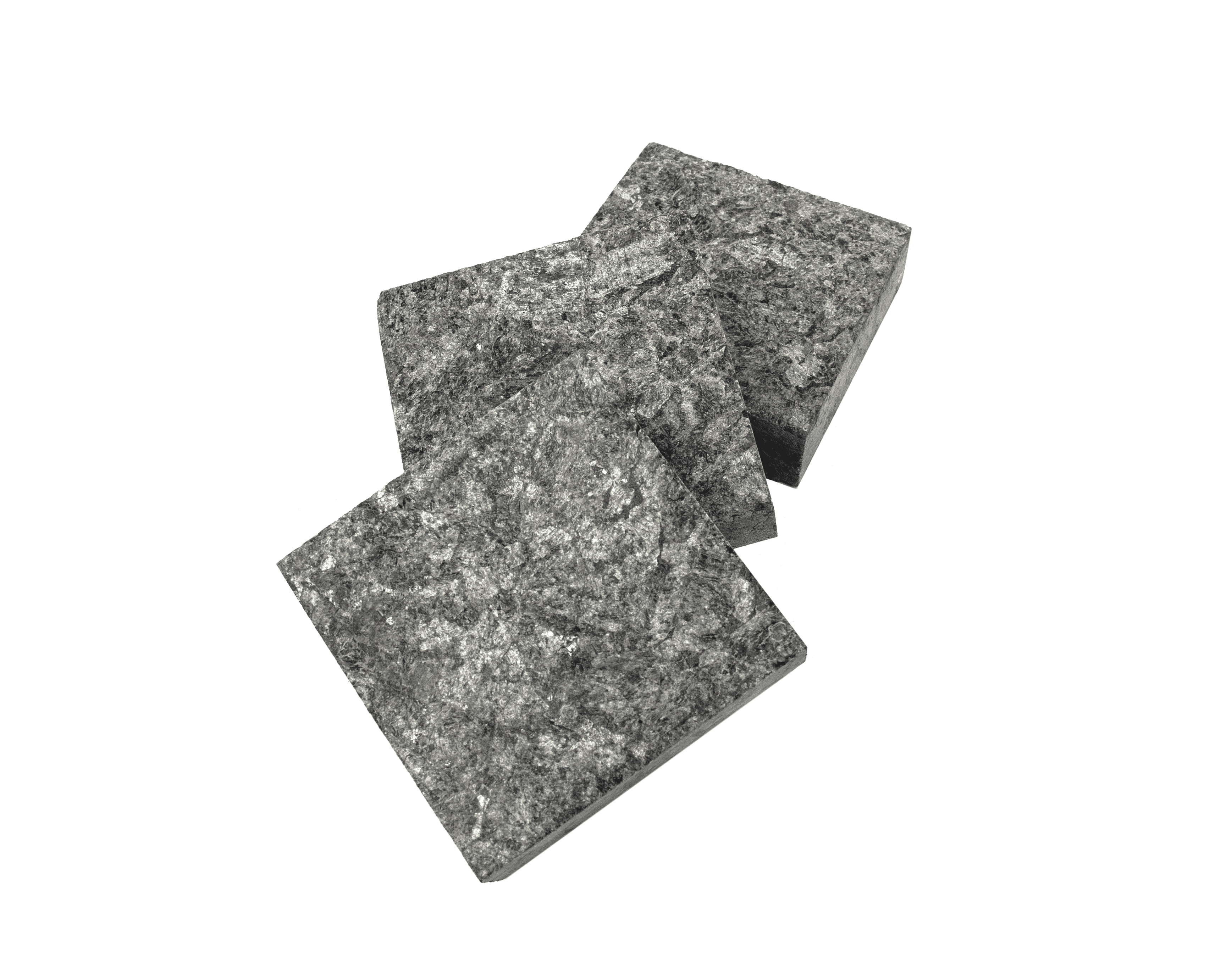 Бруківка гранітна гранітна з  лабрадориту 100х100х30 мм пиляна  термооброблена — додаткове фото